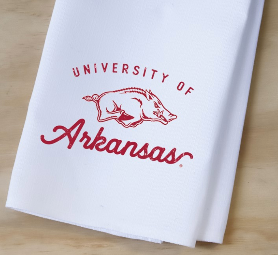 U of Arkansas Tea Towel