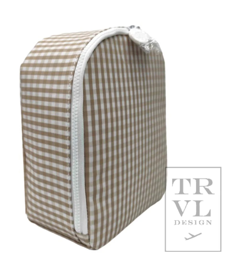 Khaki Gingham Bring it Lunch Bag