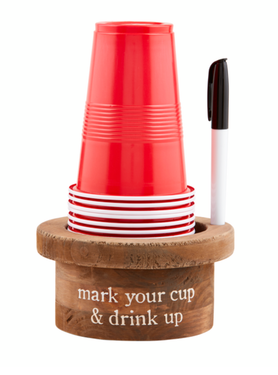 Disposable Cup and Marker Set