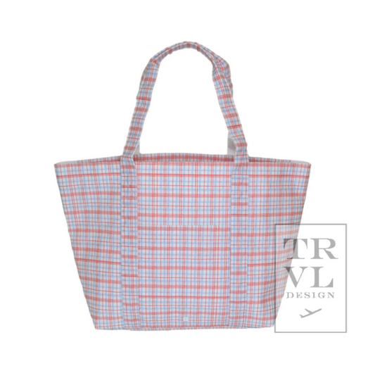 Classic Plaid Red- Jumbo Tote