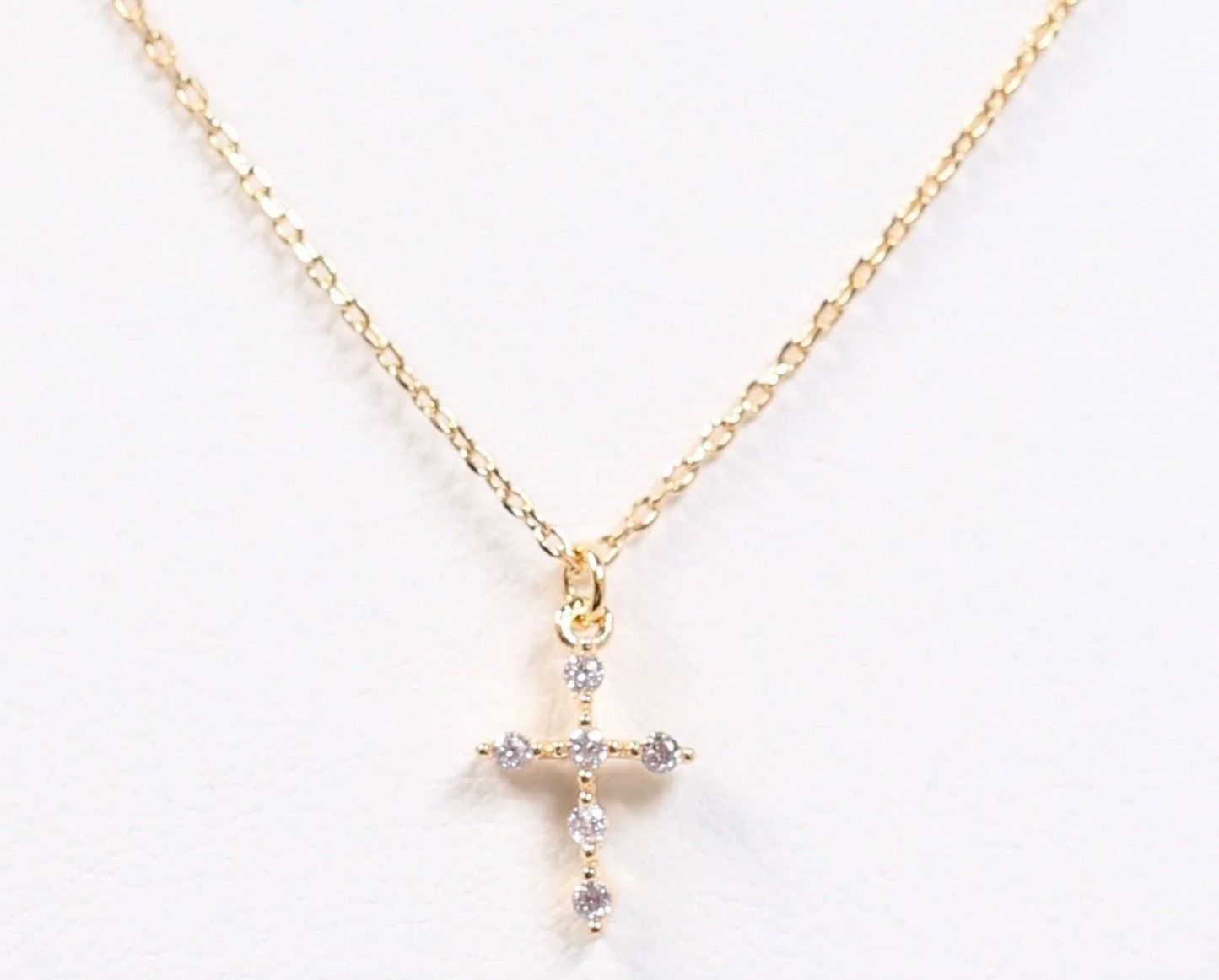 Belief CZ Cross Necklace