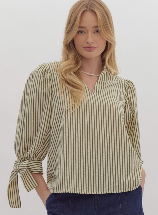 3/4 Stripe Blouse