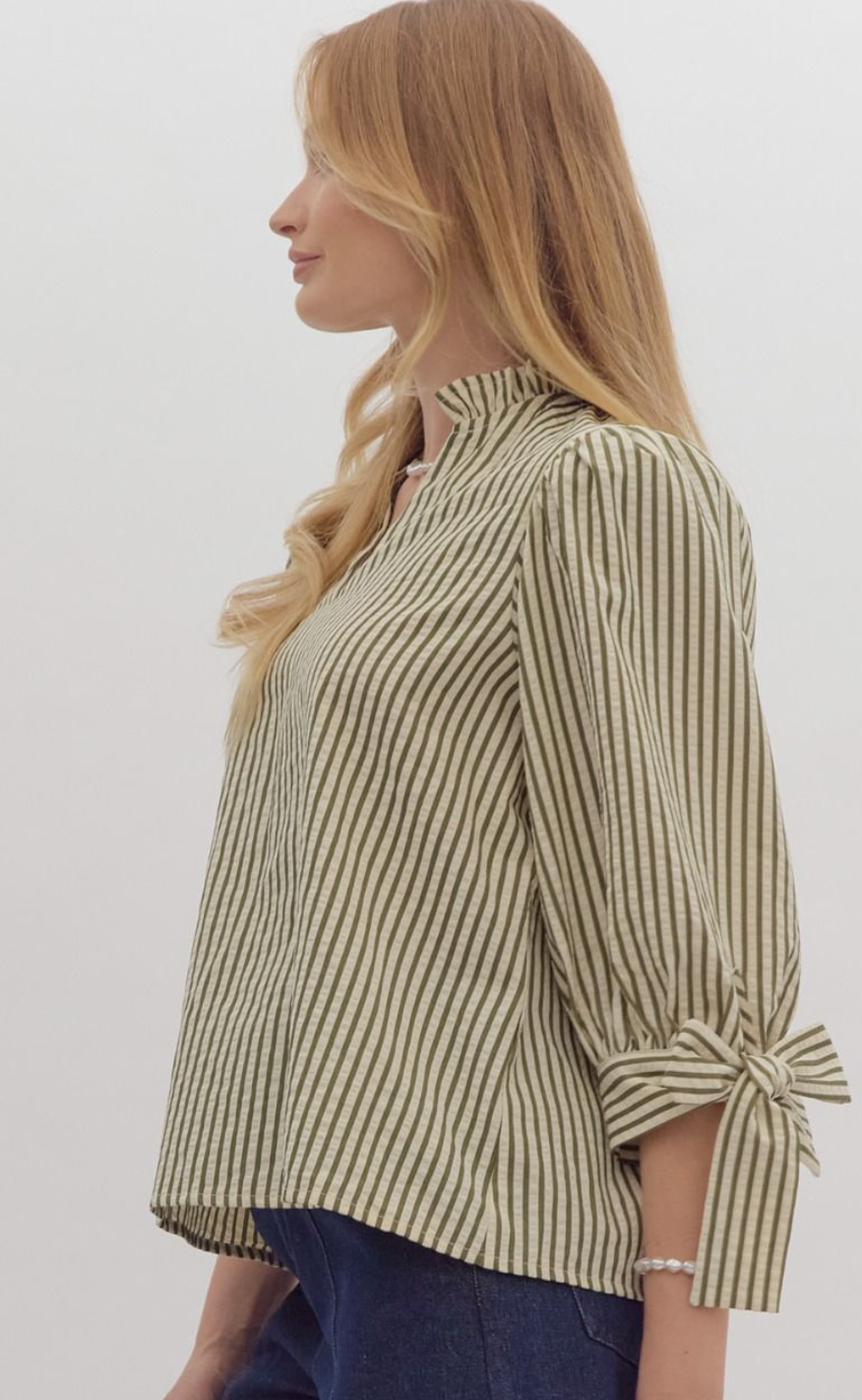 3/4 Stripe Blouse