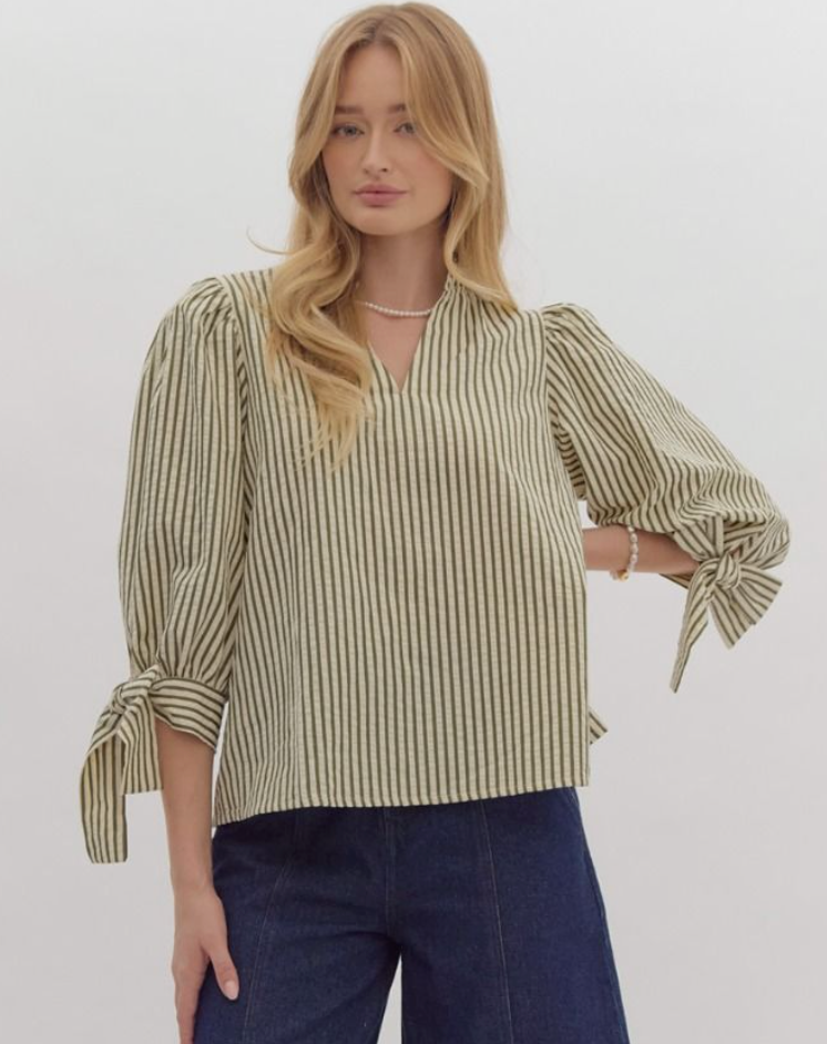 3/4 Stripe Blouse