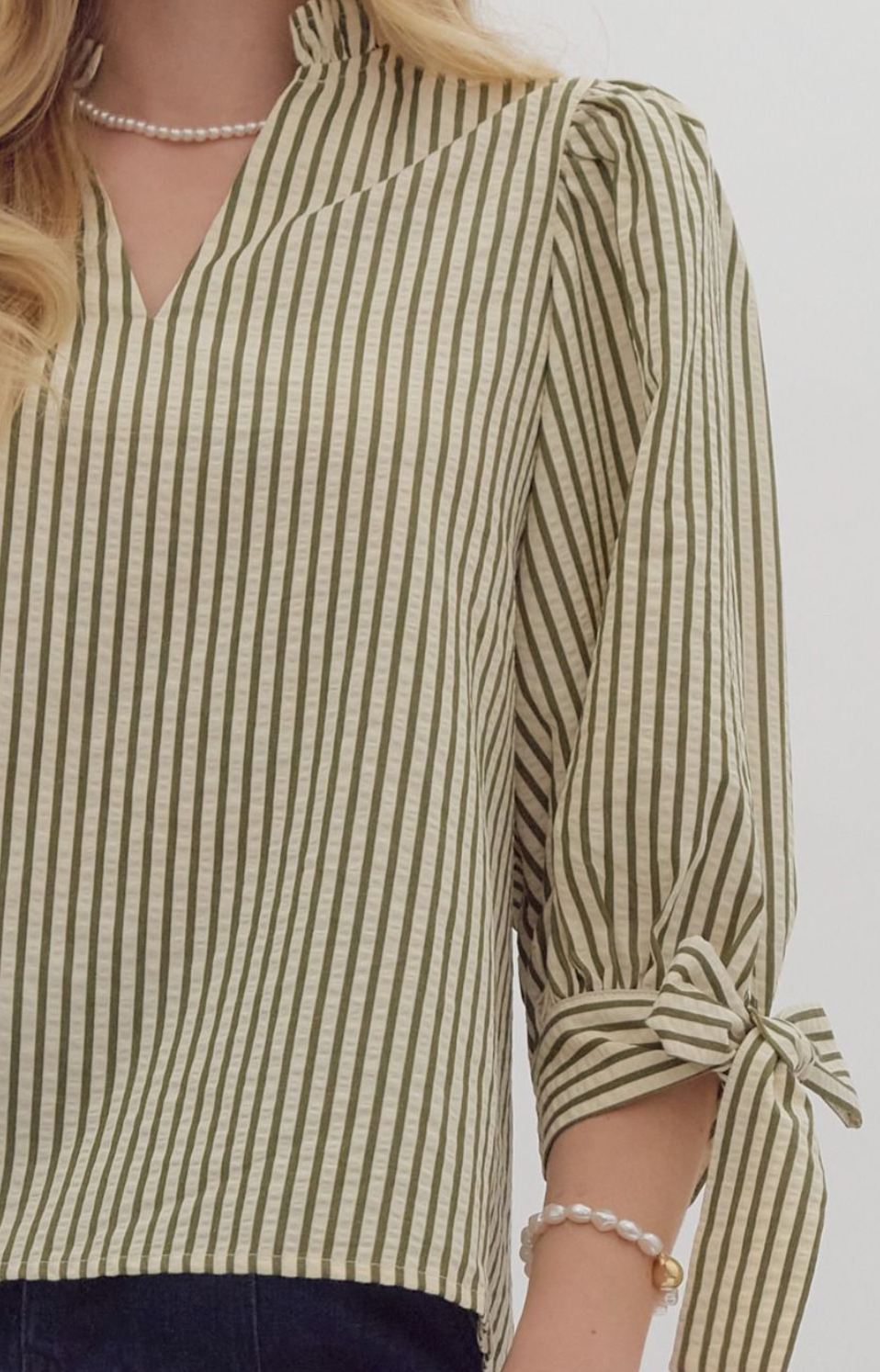 3/4 Stripe Blouse