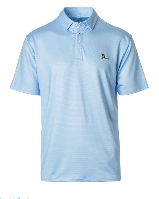 Roost Mallard Polo- Blue/White