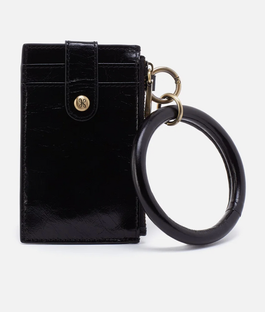 Black Ring Credit Card Wristlet