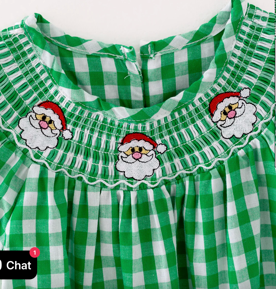 Santa Claus Baby Girl Romper