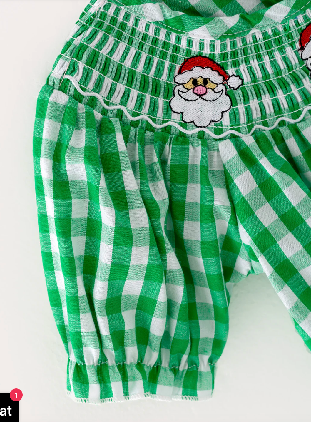 Santa Claus Baby Girl Romper