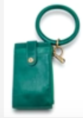 Alpine Green Ring Credit Card Wristlet