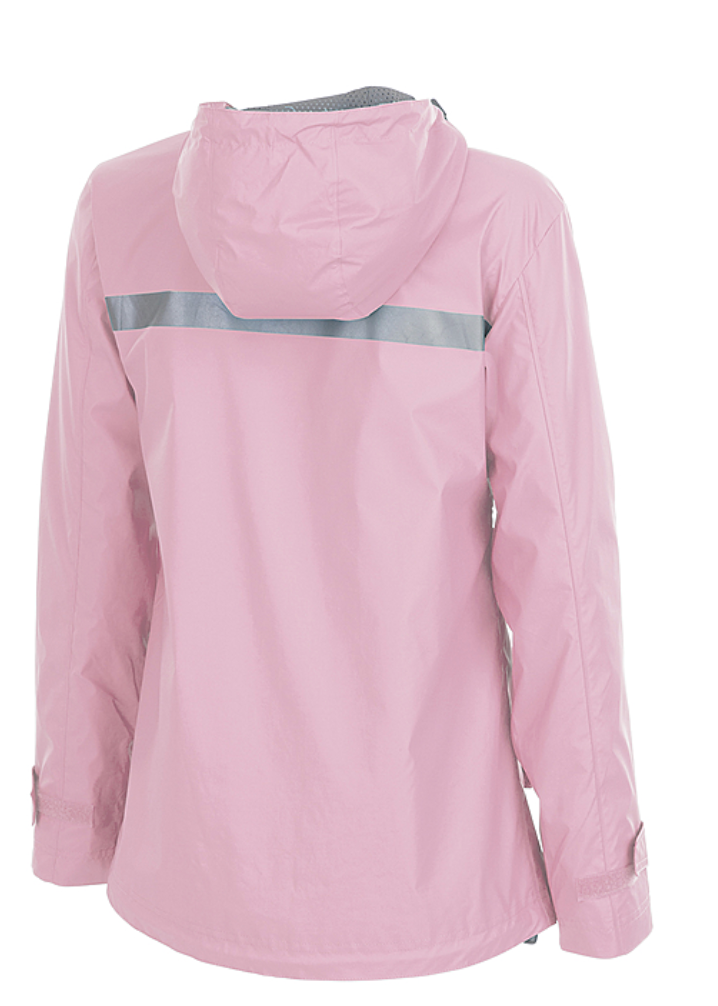 Pink Full Zip Rain Jacket