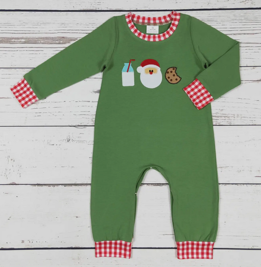 Milk & Cookies Boy Romper