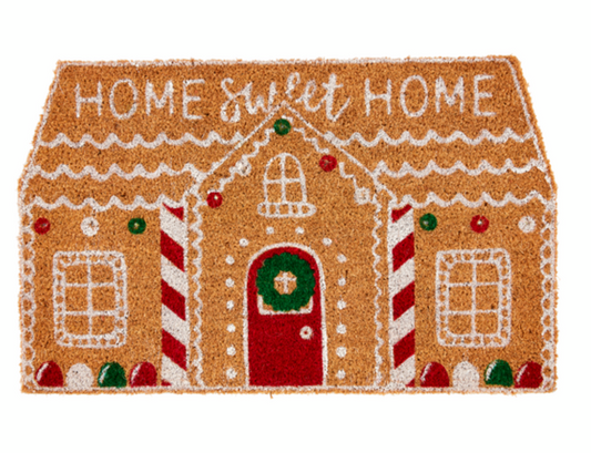 Gingerbread House Door Mat