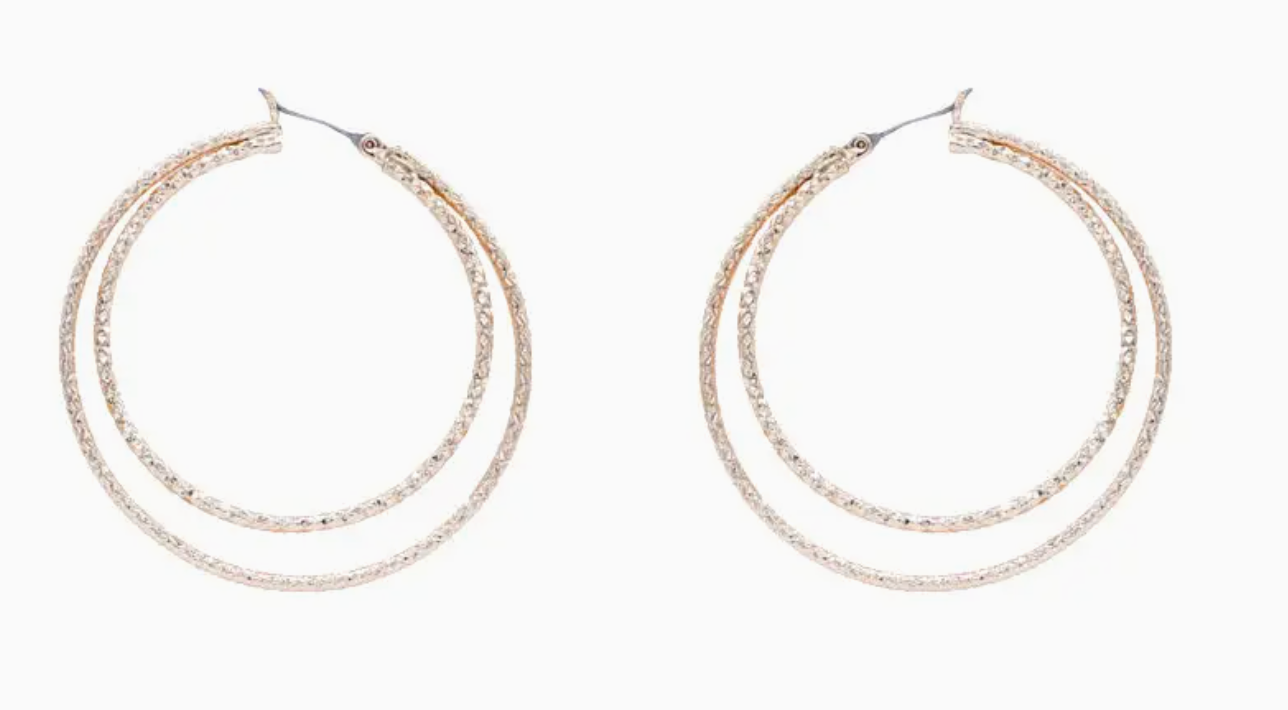 Gold Layered Hoops