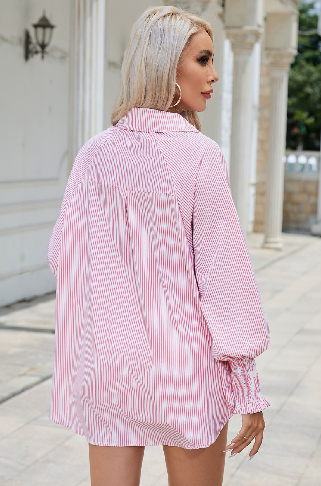 Striped Boyfriend Button Up