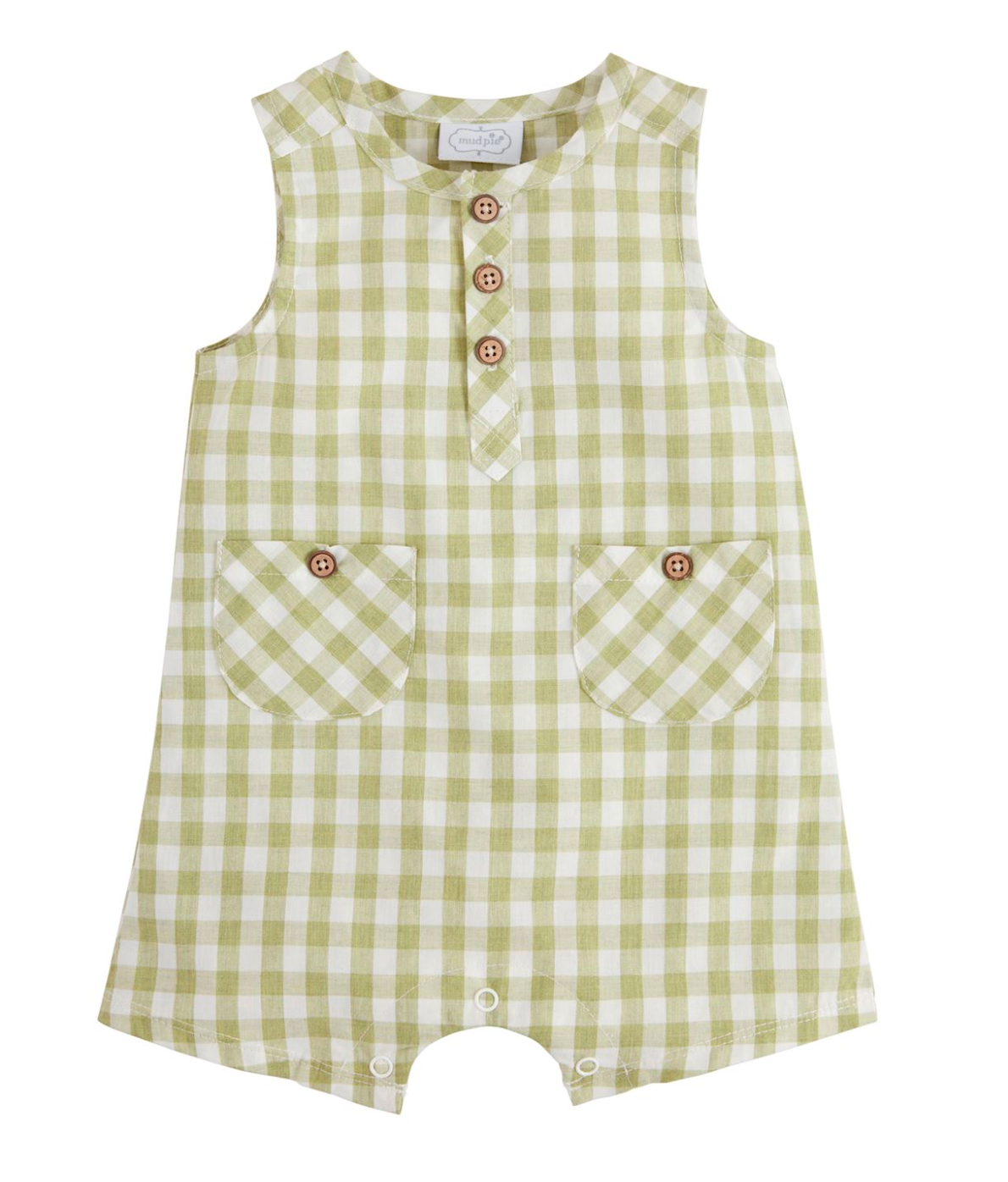 Gingham Shortall - Green