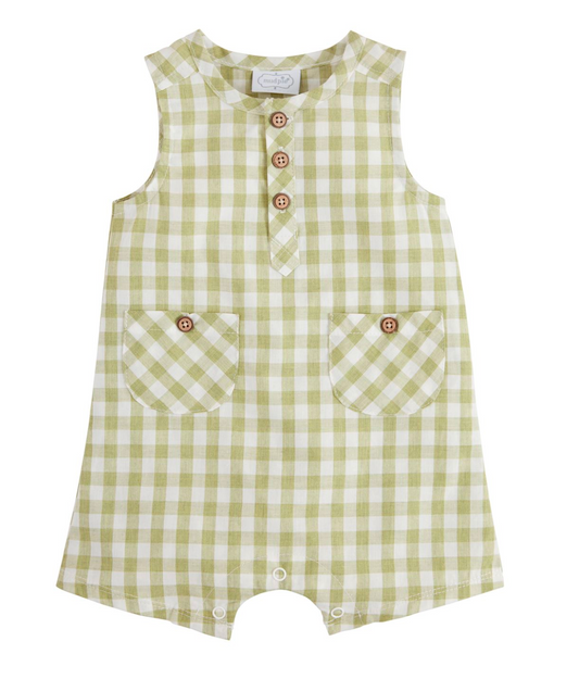 Gingham Shortall - Green