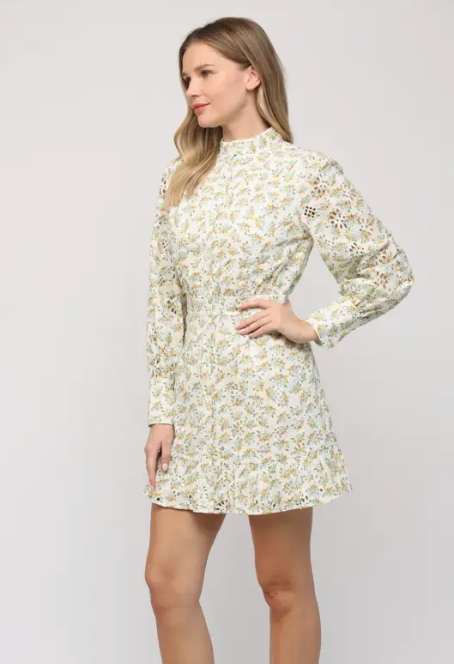 Broderie Eyelett Dress