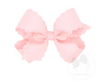 Small King Bow w/ Eyelet-Pink