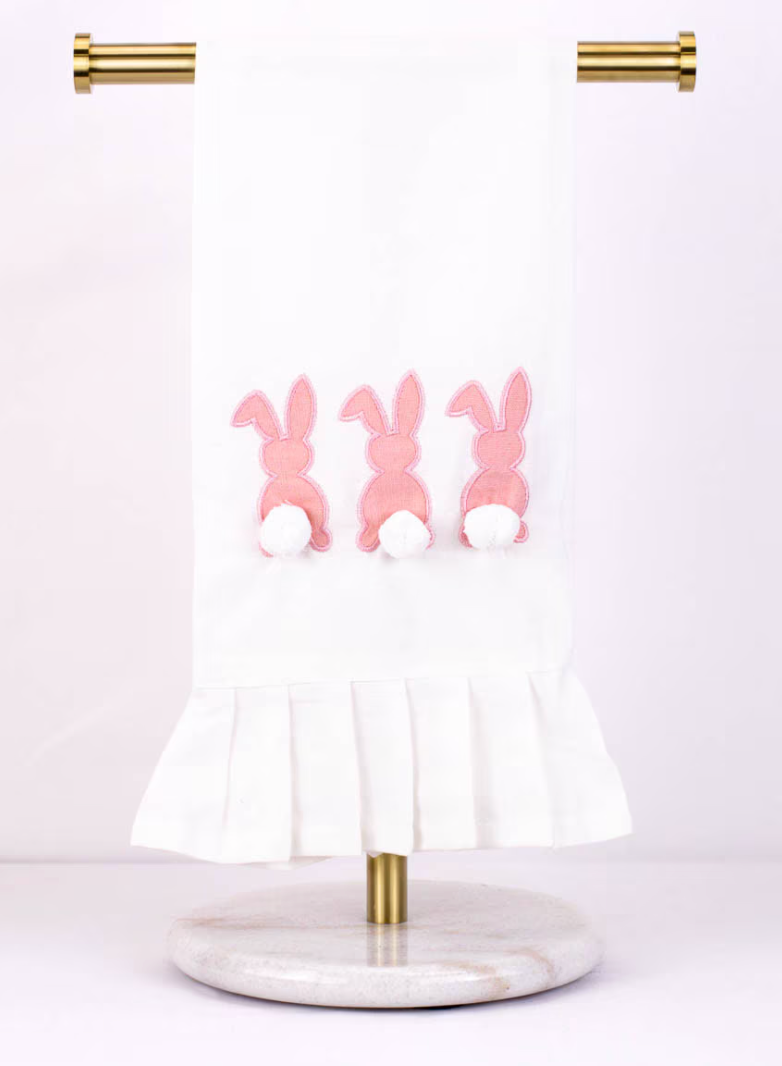 Bunny Ruffle Hand Towel