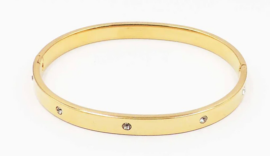 Stainless Steel Gold Cuff Bangle