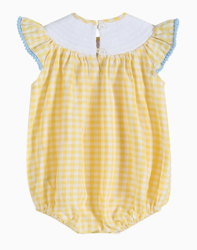 Lemon Smocked Romper