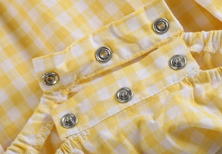 Lemon Smocked Romper