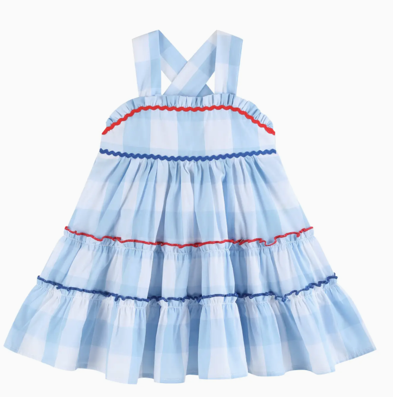 Blue Gingham Sundress