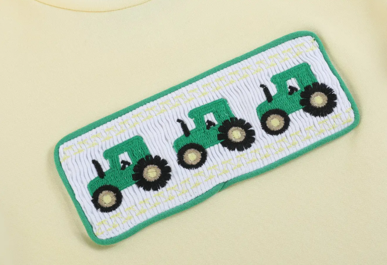 Tractor Smocked Tee & Shorts