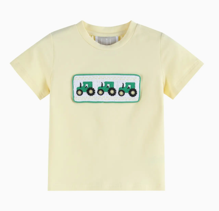 Tractor Smocked Tee & Shorts