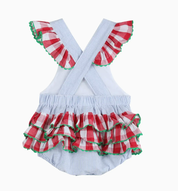 Watermelon Seersucker Bubble