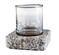 Gray DOF With Granite Coaster- 4pc set