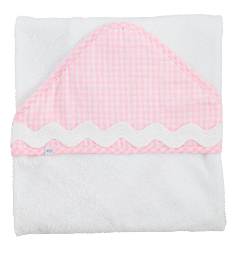 Pink Ric-Rac Hooded Towel