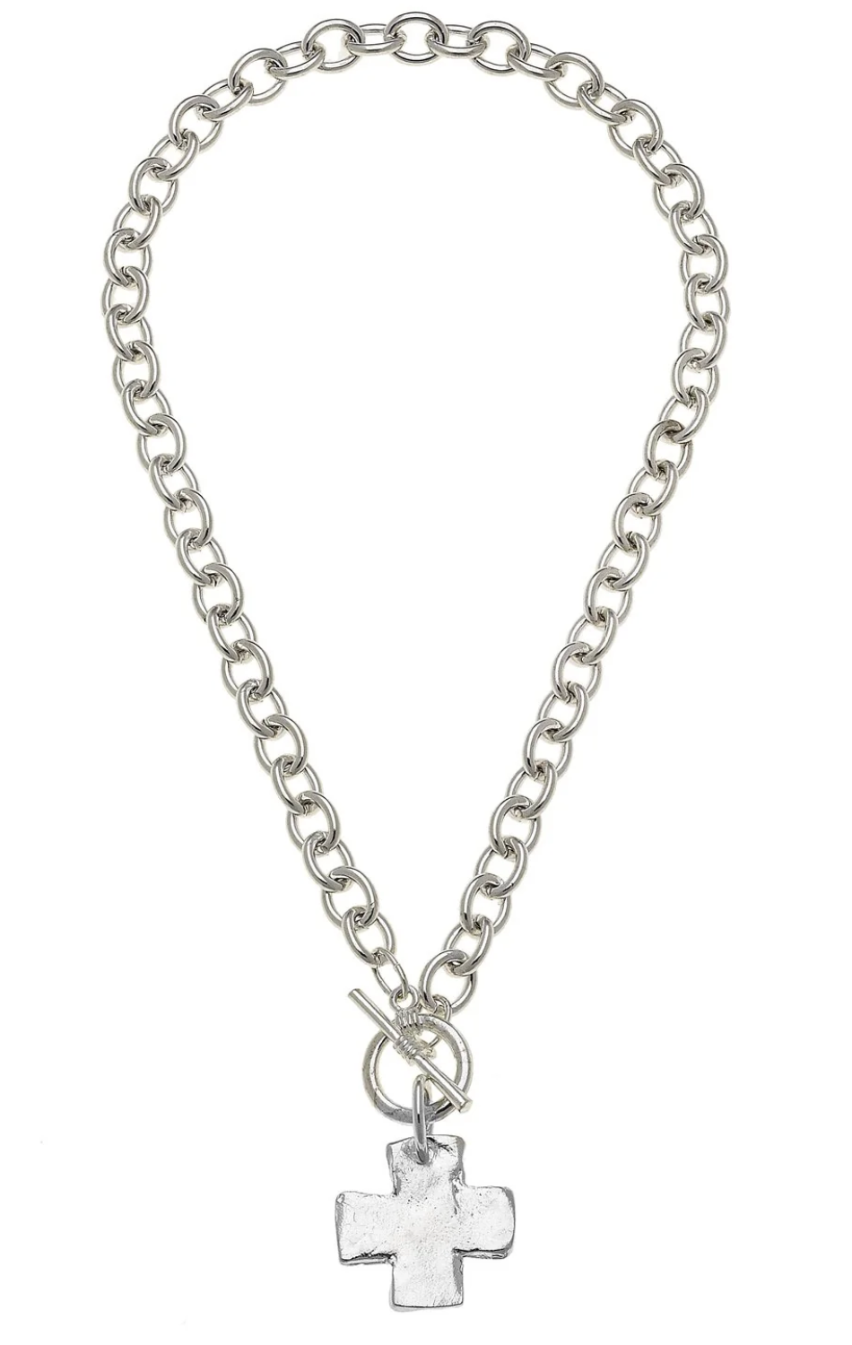 SilverCross Front Toggle Necklace