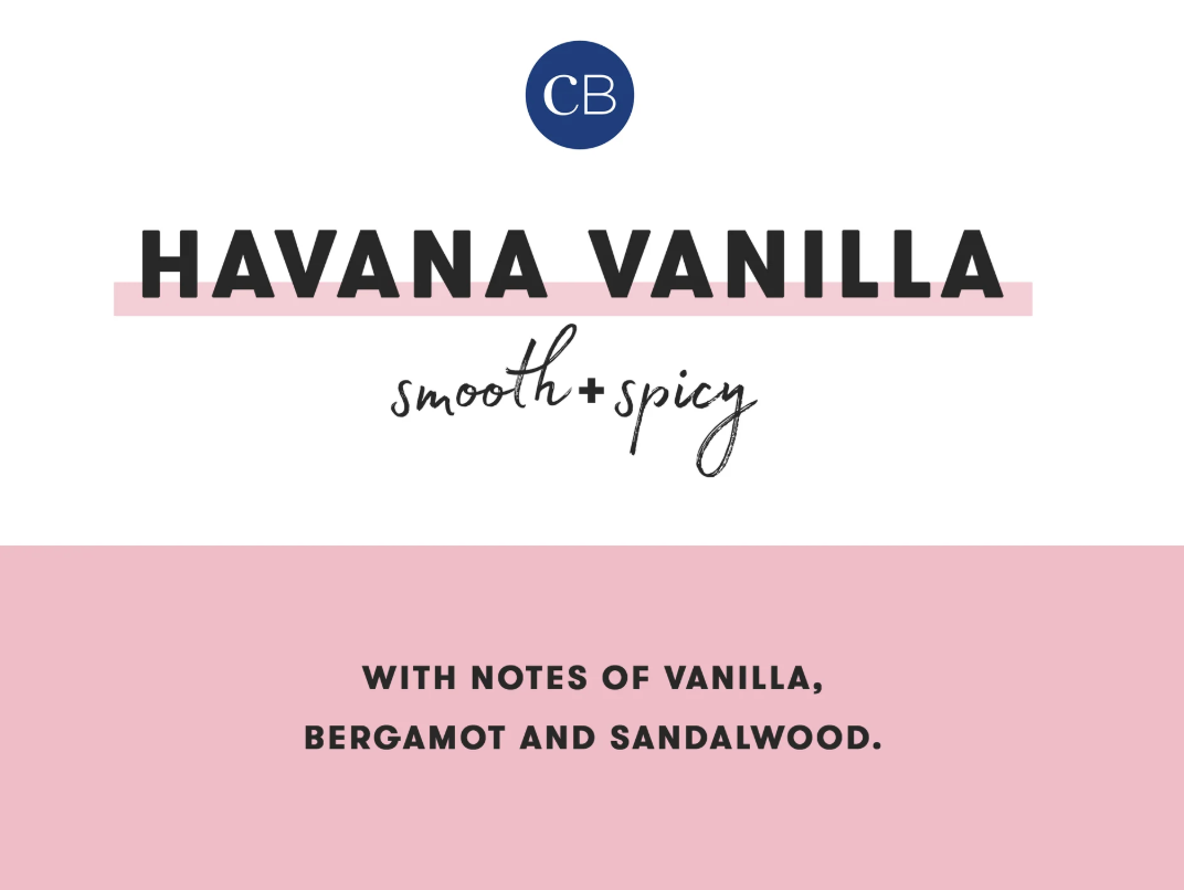 Havana Vanilla Modern Marble Travel Tin 8.5 oz