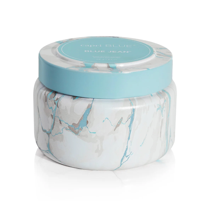 Blue Jean Modern Marble Travel Tin 8.5 oz