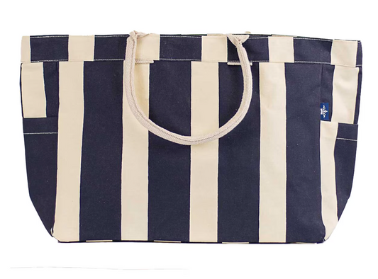 Navy Cabana Beach Tote