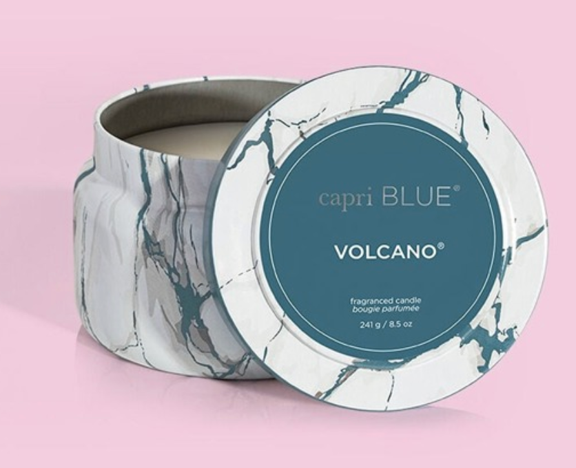 Volcano Modern Marble Travel Tin 8.5 oz