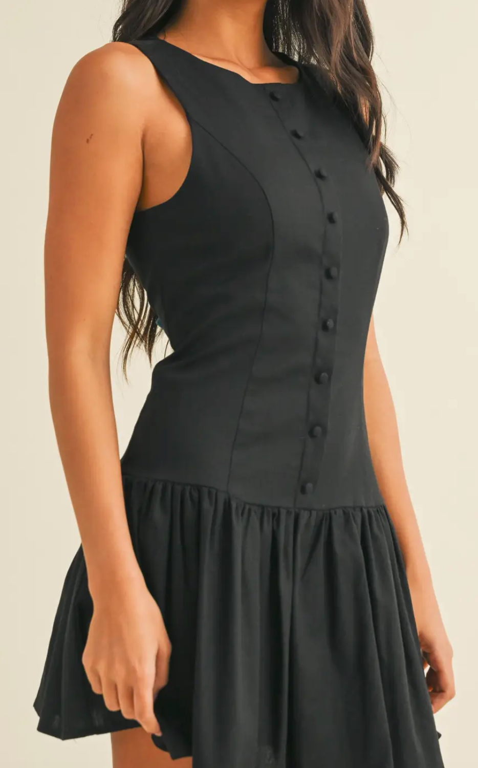 Drop waist Flared Mini Dress