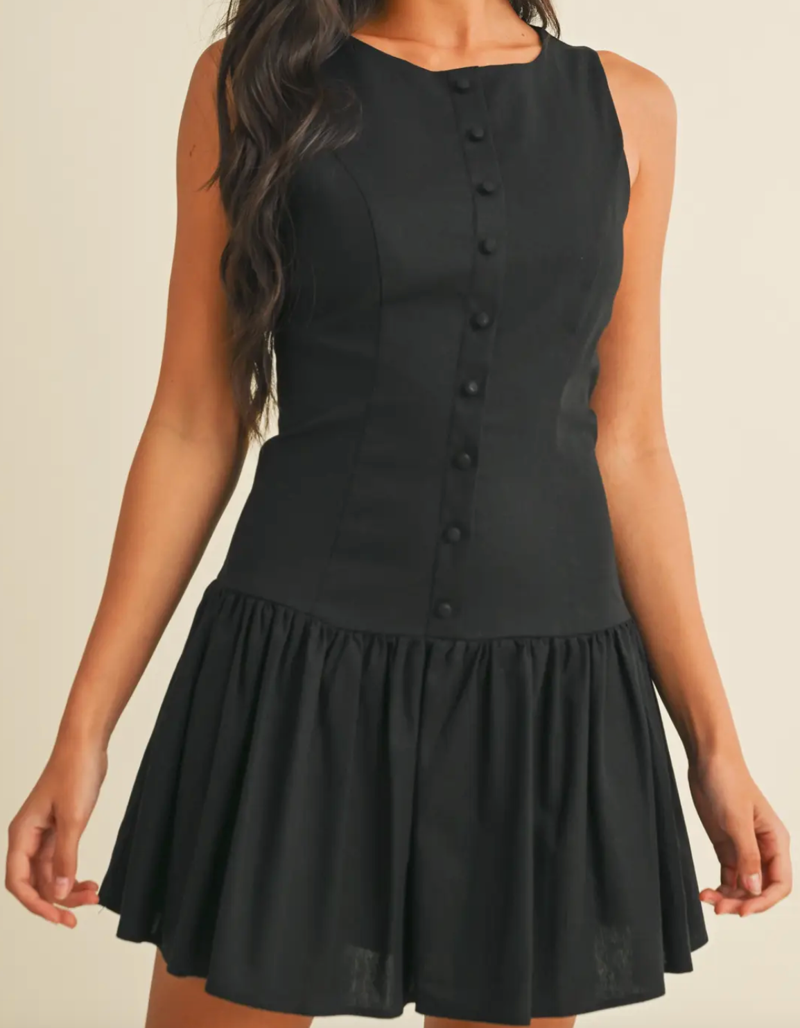 Drop waist Flared Mini Dress