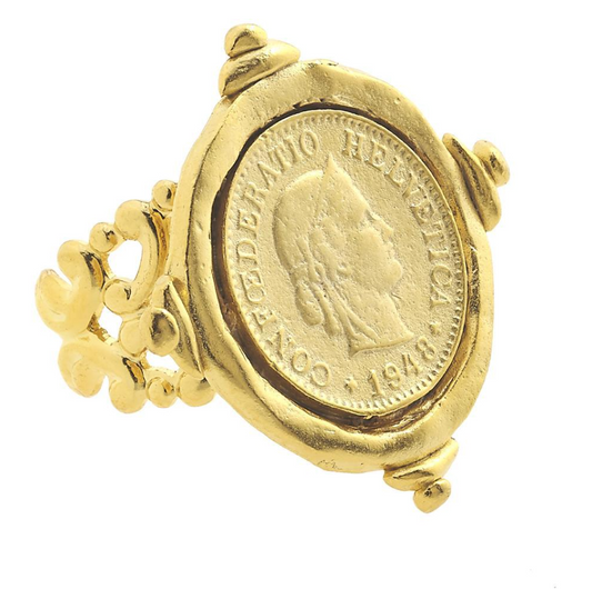 Gold Coin Ring