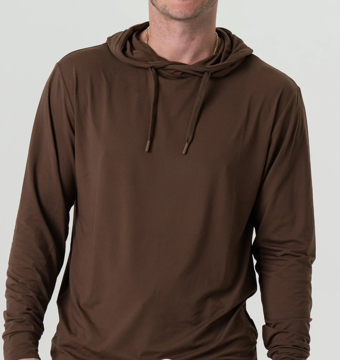 Performance Hoodie - Heather Brown