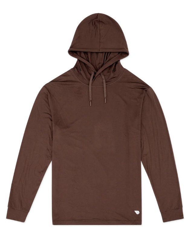Performance Hoodie - Heather Brown
