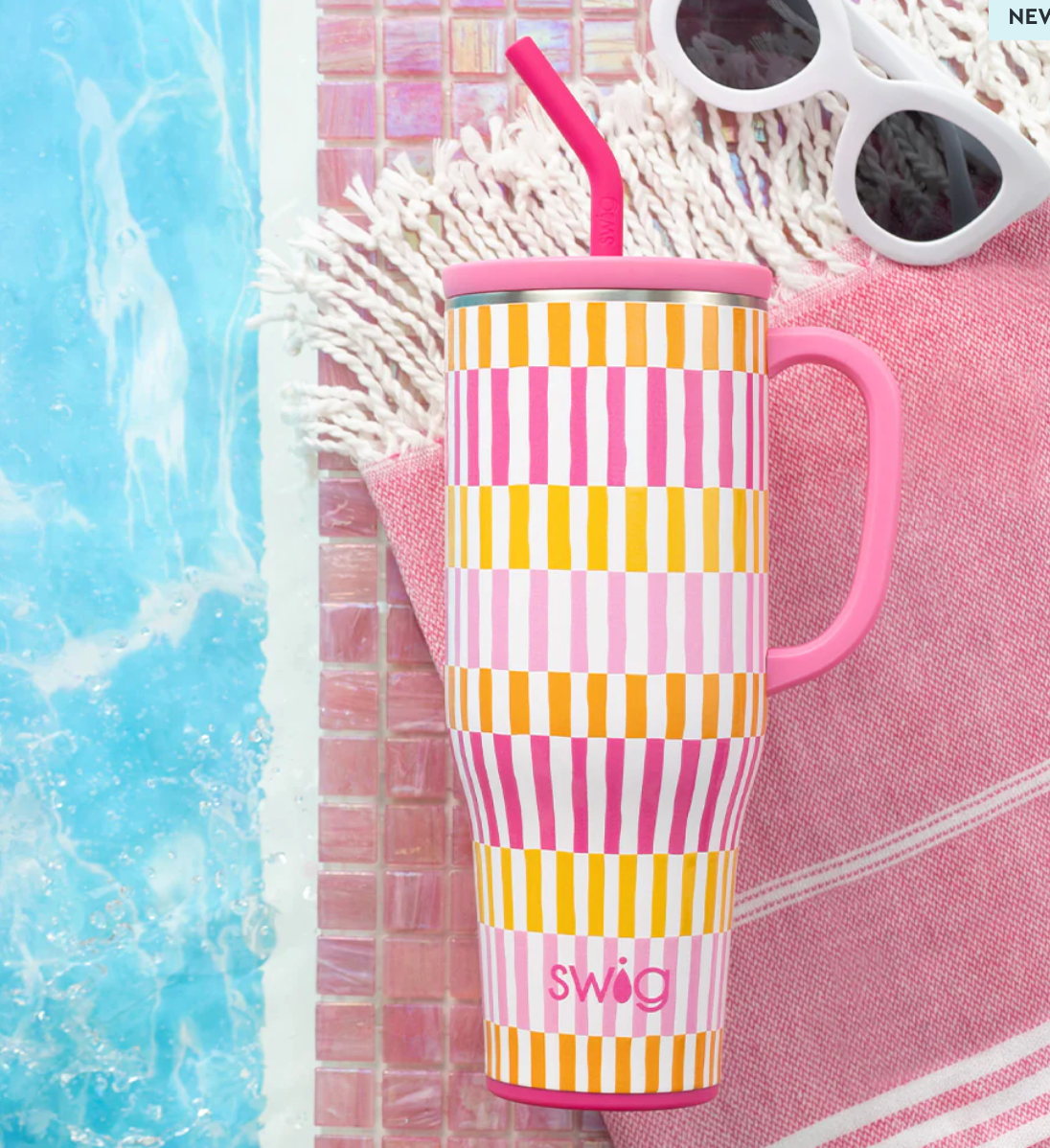Sherbet Stripe 40oz Cup