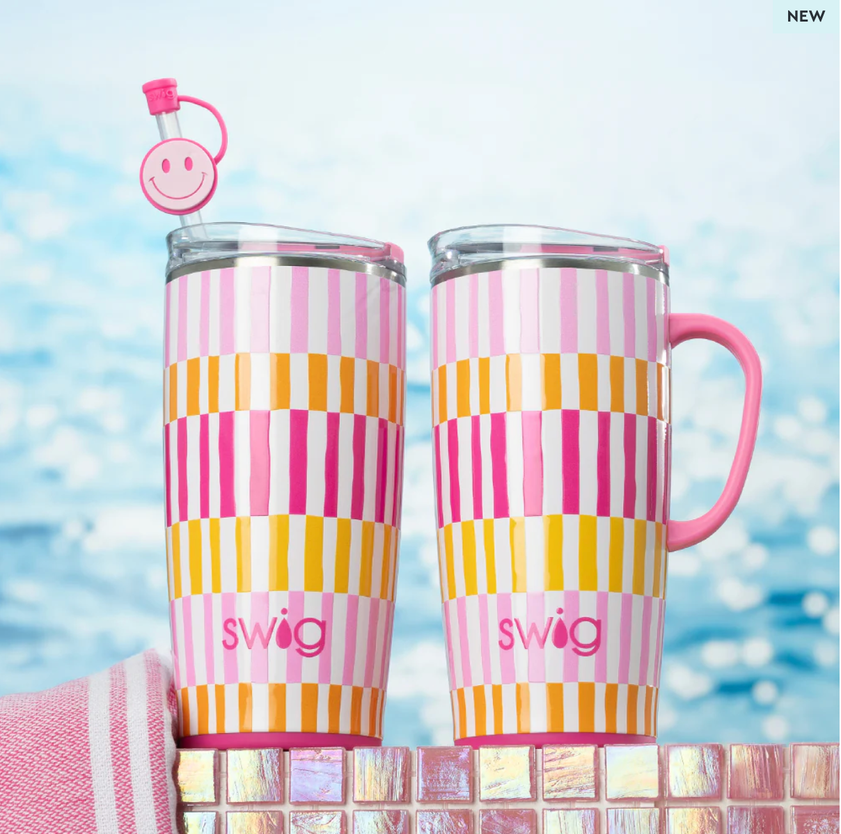 Sherbet Stripe Travel Mug 22oz
