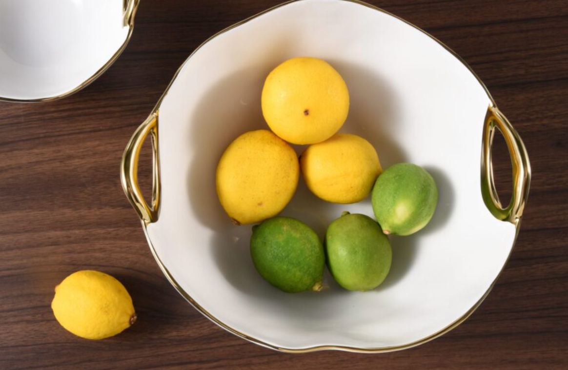 Large Round Bowl w/ Handles
