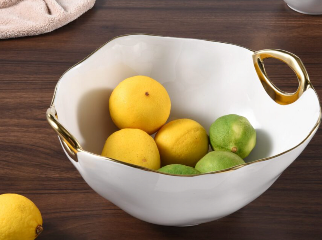 Large Round Bowl w/ Handles