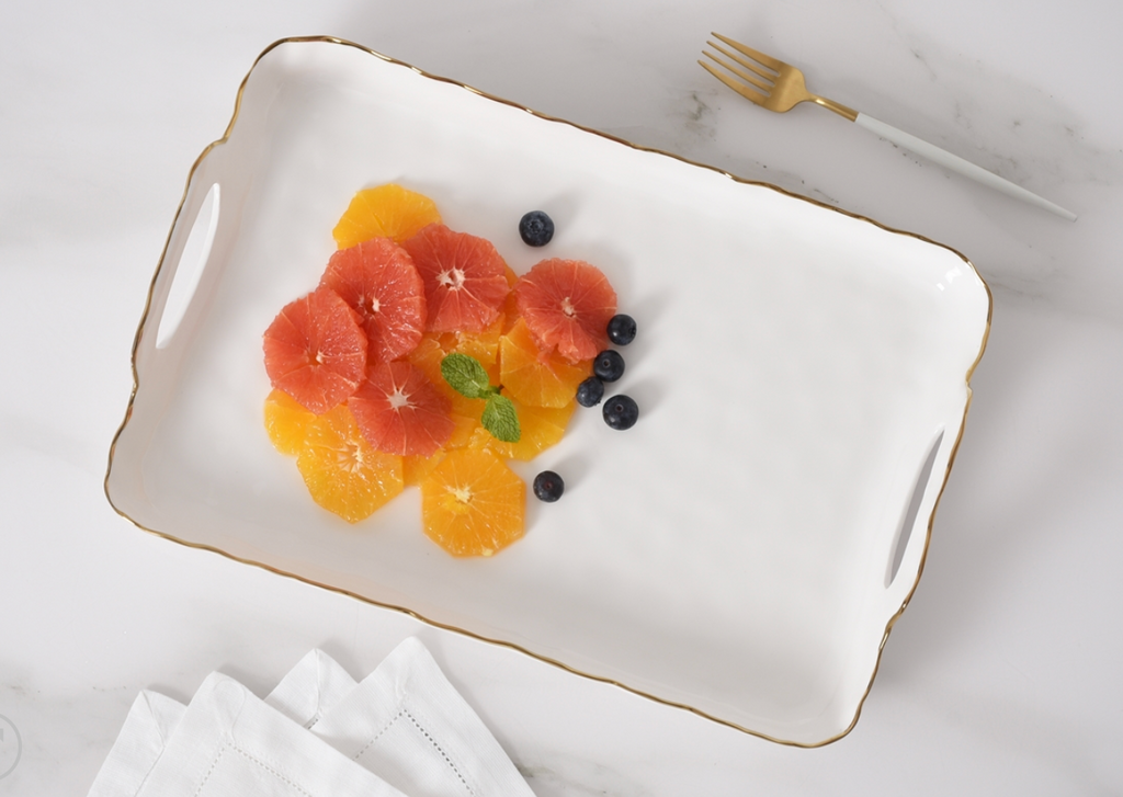 Rectangular Tray with Handles