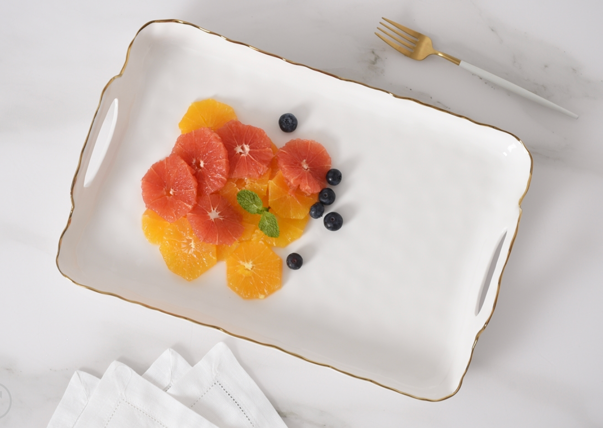 Rectangular Tray with Handles