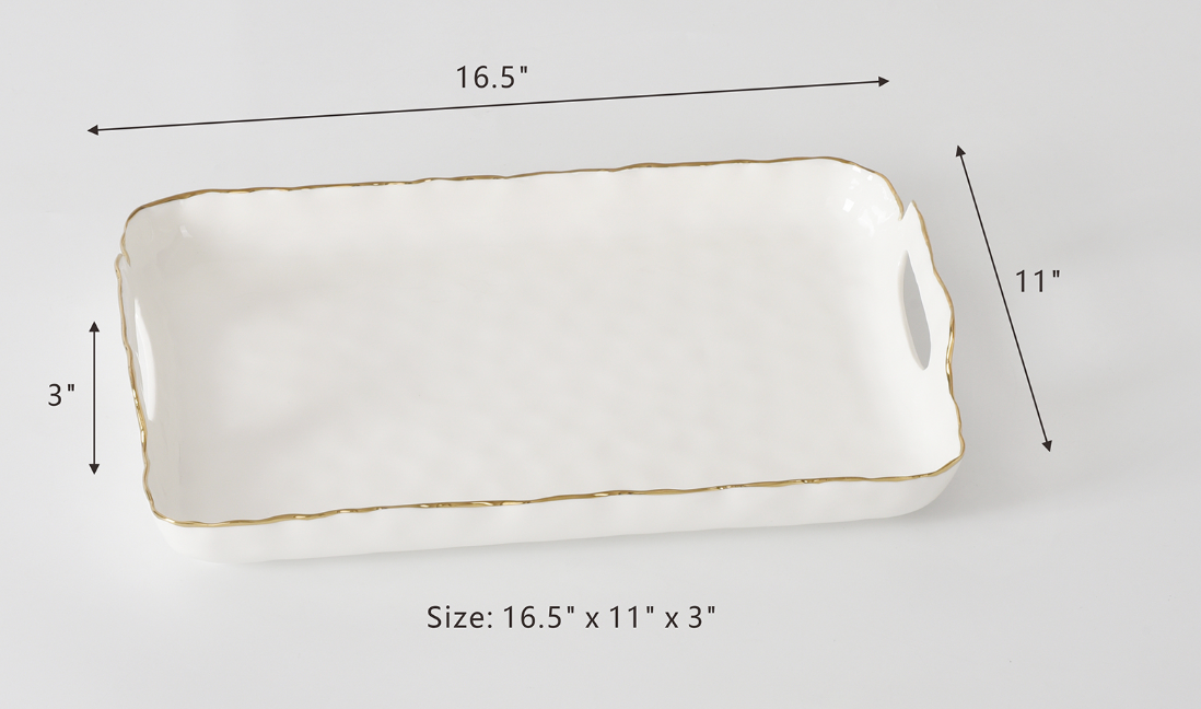 Rectangular Tray with Handles